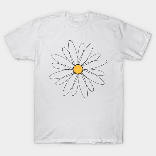 Daisy Flower T-Shirt by ontheoutside
